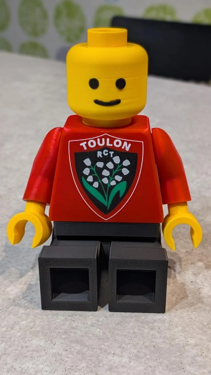 Figurine Géante Supporter RCT Rugby Club Toulonnais (20cm) – photo 3